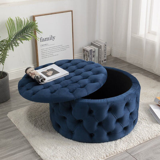 American Luxury Velvet Shoes Stool Storage